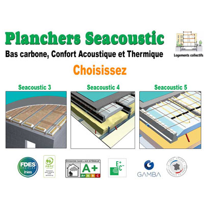 Planchers Seacoustic 3, 4, 5, choisissez