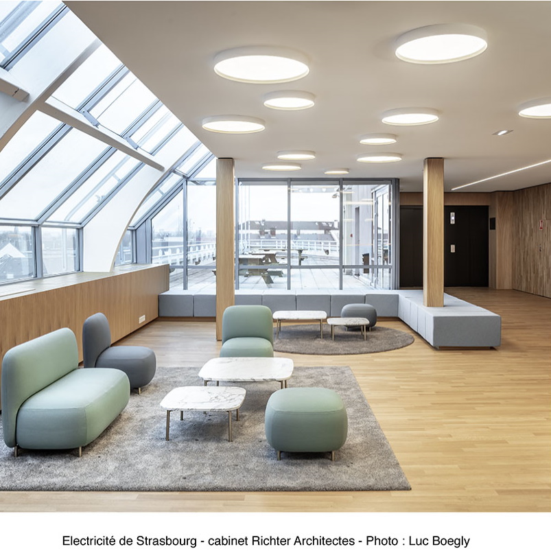 Le nouveau siège social d’Electricité de Strasbourg s’équipe de Rockfon Mono Acoustic