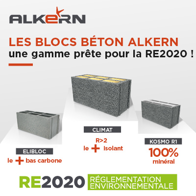 Les blocs béton Alkern : une gamme prête pour la RE2020 !