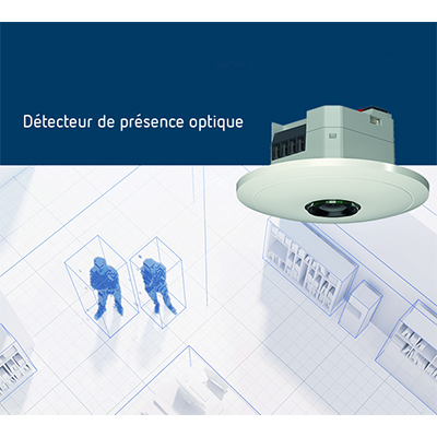 Le détecteur de présence optique thepixa KNX THEBEN optimise la gestion des bâtiments.