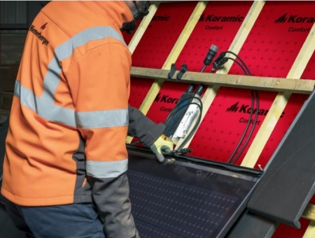 Nouveau kit solaire par Koramic, un systme photovoltaque prt  poser
