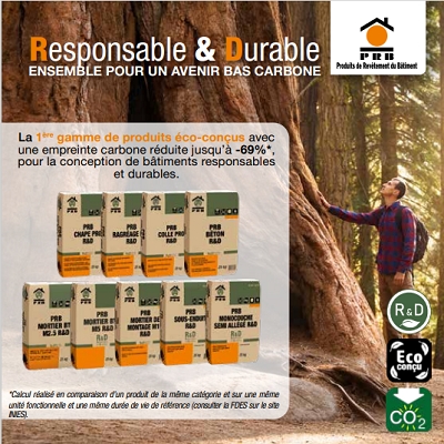 PRB étoffe sa gamme « Responsable & Durable » avec de nouveaux produits bas carbone