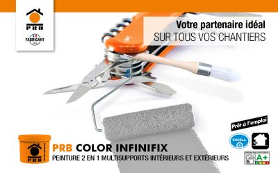 PRB étoffe sa gamme avec sa nouvelle peinture prête à l'emploi : PRB COLOR INFINIFIX