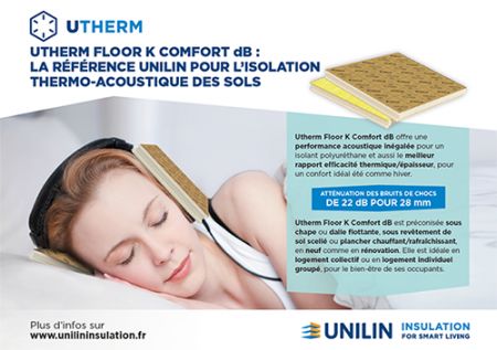 La rfrence Unilin Insulation pour l'isolation thermo-acoustique des sols