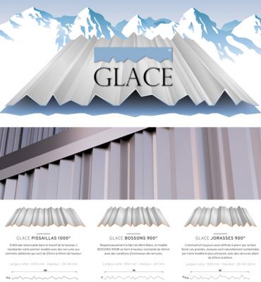GLACE - la nouvelle gamme de bardage mtallique inspire par la montagne