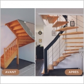 Vous rénovez votre maison ? Pensez à changer votre vieil escalier ! C'est simple et spectaculaire.