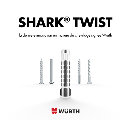 SHARK TWIST : La dernire innovation en matire de chevillage signe Wurth