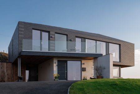 Une maison en ardoise face  la mer au Pays de Galles