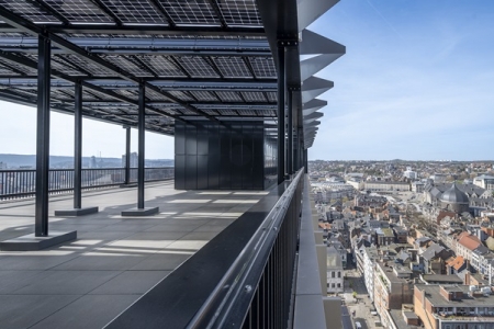 Un fantastique terrasse panoramique pour le Cit Administrative de Lige