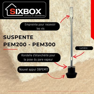 SIXBOX, un systme de fixation garantissant l'tanchit  l'air de vos murs et plafonds