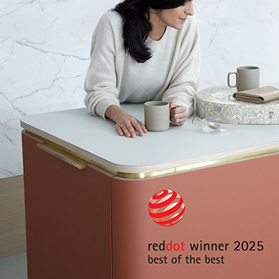 Récompensé par le Red Dot Award, le Furniture Linoléum séduit par son design
