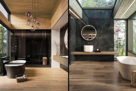 Le charme élégant et raffiné des salles de bains noires