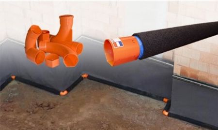 Gamme complète BATIFIBRE, drains et raccords pour le drainage des sols avec ou sans RGA
