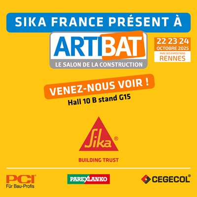 Sika met l'innovation au service du chantier durable à Artibat 2025
