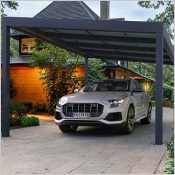  Un carport photovoltaïque qui allie protection et autonomie énergétique Un carport photovoltaïque qui allie protection et autonomie énergétique