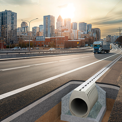 Caniveau à fente : durabilité, légèreté et facilité d'installation sur site