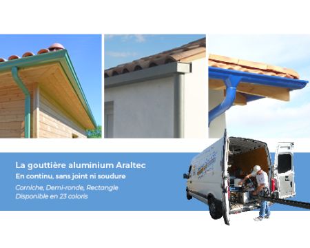 Gouttières et couvertines en aluminium laqué : durabilité, esthétique et facilité de pose
