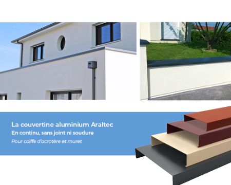 Gouttières et couvertines en aluminium laqué : durabilité, esthétique et facilité de pose