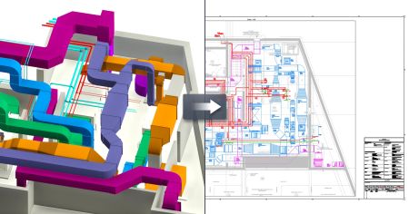Vos réseaux fluides sont en 3D ? Voici la solution pour en faire de vrais plans 2D rapidement