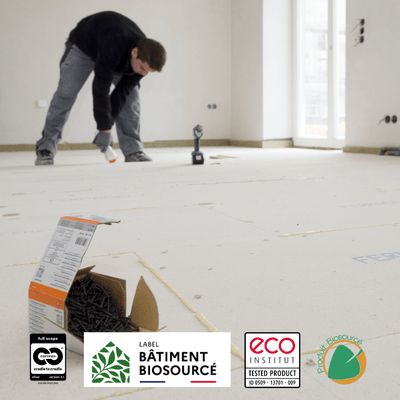 La seule chape sèche labellisée biosourcée du marché : une longueur d'avance pour vos projets
