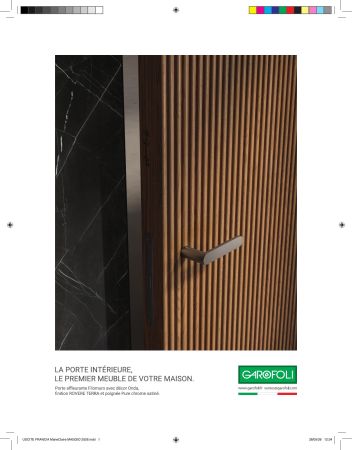 Portes internes avec des gravures qui laissent leur empreinte