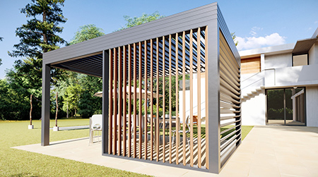 Brise-vue orientable : un atout de confort et de valeur pour les pergolas Profils Systèmes