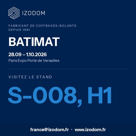 Comment IZODOM réunit structure et isolation dans un seul système de coffrage isolant