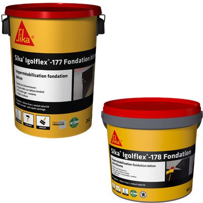 Sika Igolflex-177 Fondation Bitume et Sika Igolflex-178 Fondation : deux solutions performantes