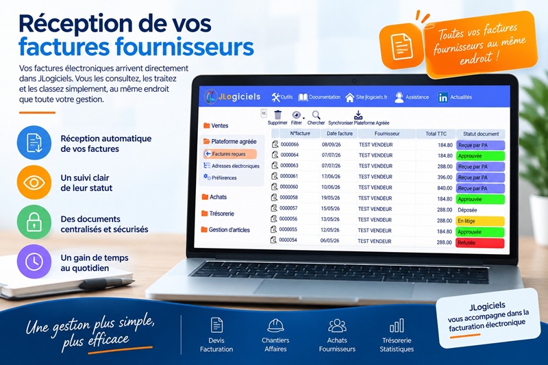 Facturation électronique : artisans, comment recevoir vos factures fournisseurs ?