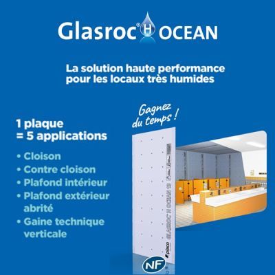 Glasroc H Ocean : la solution haute performance pour les locaux très humides