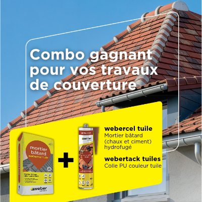 Toitures en tuiles : les solutions Weber pour vos chantiers