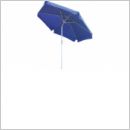 Parasol aluminium et toile bleu avec volants Ø250