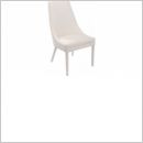 Chaise ALIZEE blanche assise moulée bac