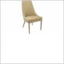 Chaise ALIZEE beige assise moulée bac