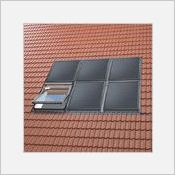 Capteurs solaire intégrés, combinables avec fenêtres VELUX