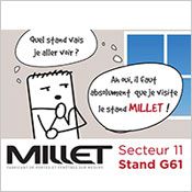 MILLET, le spécialiste de la menuiserie sur-mesure, vous invite sur Equipbaie – Stand G61