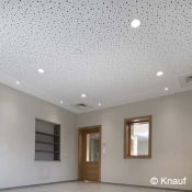 Plafond acoustique non démontable plâtre - Knauf Delta 