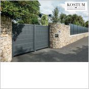 Modèle Kara - Portail clôture aluminium contemporain