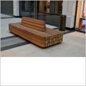 Modulo Green - Banc public en bois massif modulo green.