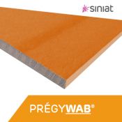 SINIAT - PREGYWAB - Plaque de plâtre  - Très haute résistance à l'humidité 
