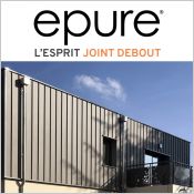 EPURE - La lame acier autoportante joint debout