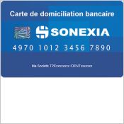 CARTE DE DOMICILIATION QONTO SONEXIA