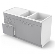 Giga 140 - version tiroirs - Concept meuble + évier - version tiroirs
