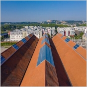 1000 m² de verrières modulaires VELUX habillent les toits des Halles Latécoère à Toulouse