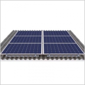 Plaques profiles fibres-ciment Hliolit Edilfibro support de module photovoltaque