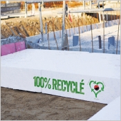 Terradall Porte REuse: 1er isolant PSE 100% recycl pour l'isolation des sols sous dalle porte