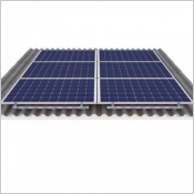 Plaques profiles fibres-ciment Hliolit Edilfibro support de module photovoltaque