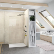 Paroi latérale seule Select+ 6mm HUPPE