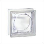 Brique de verre Transparente Ronde