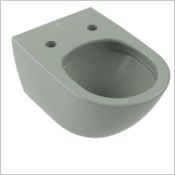 Cuvette WC suspendue Antao sans bride chasse cyclonique CeramicPlus Morning Green Réf. 4674T0R8